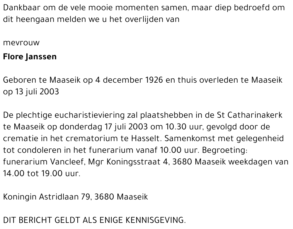 Flore Janssen
