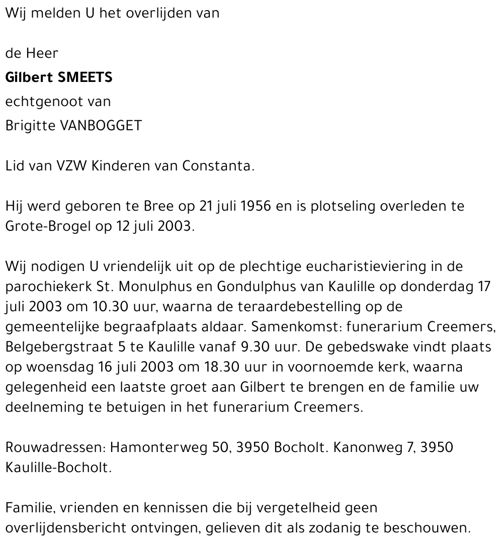 Gilbert SMEETS