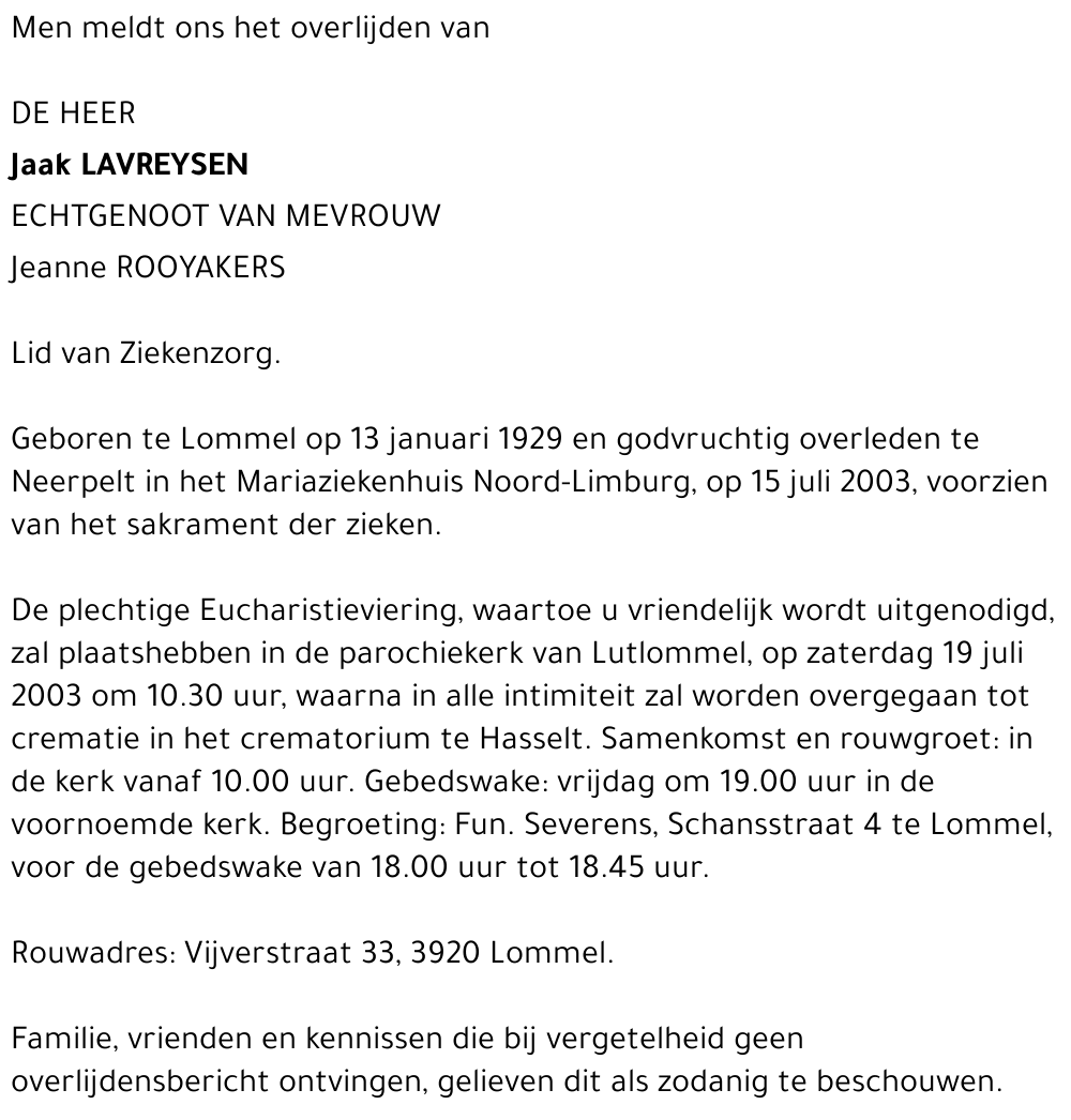 Jaak Lavreysen