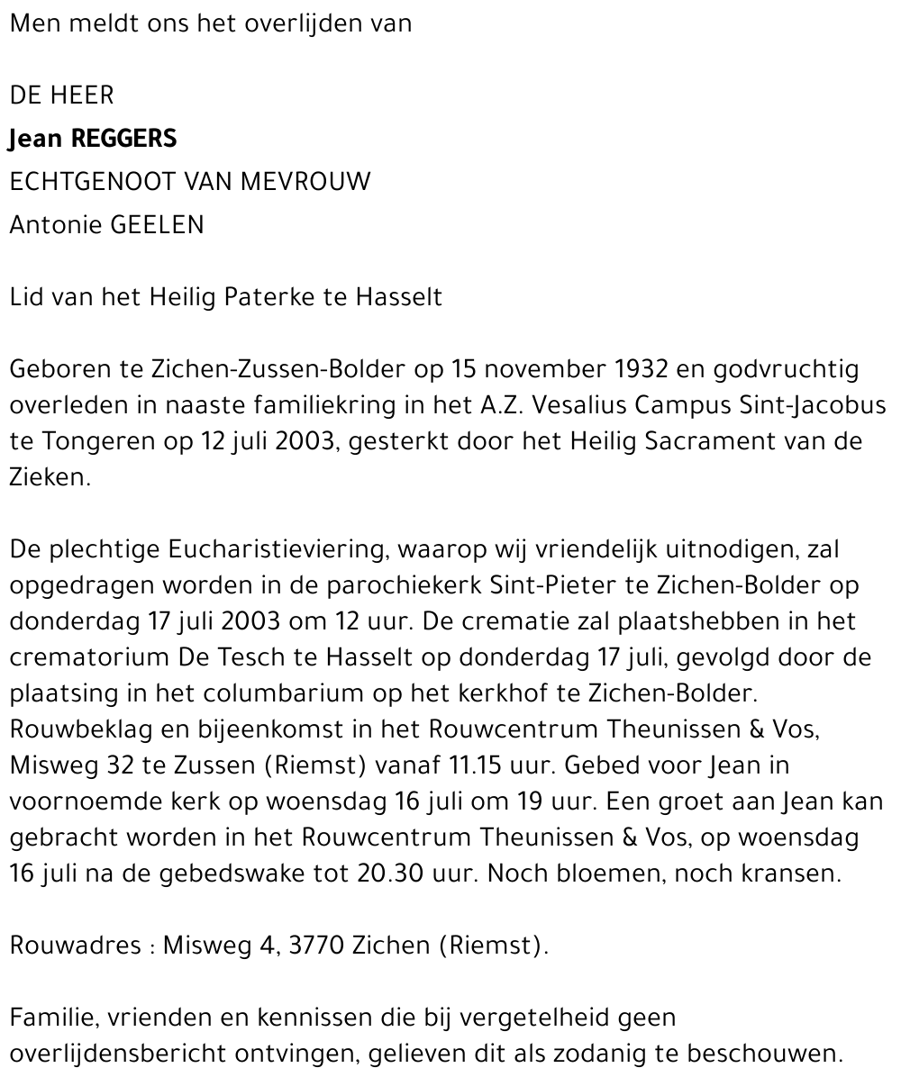 Jean Reggers