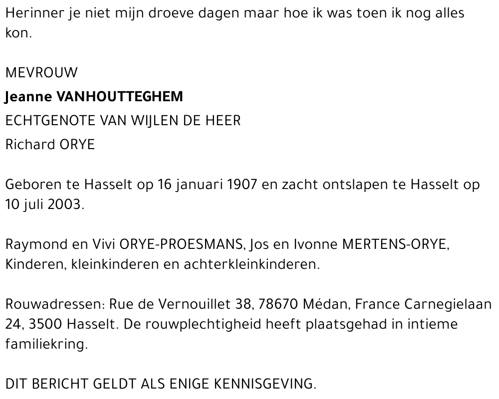 Jeanne Vanhoutteghem