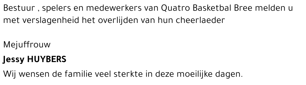 Jessy HUYBERS