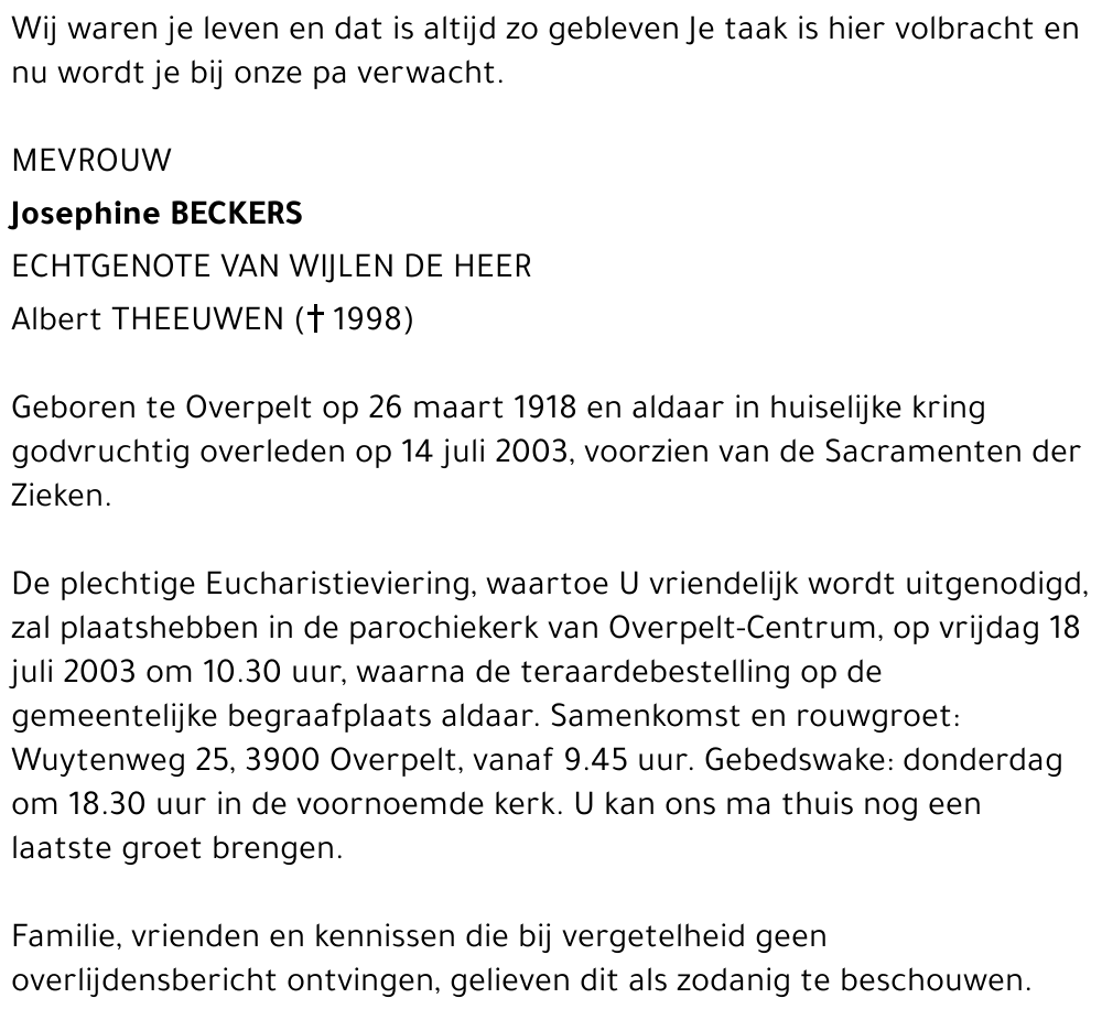 Josephine Beckers