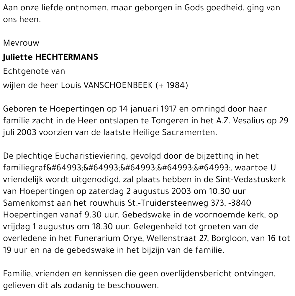 Juliette Hechtermans