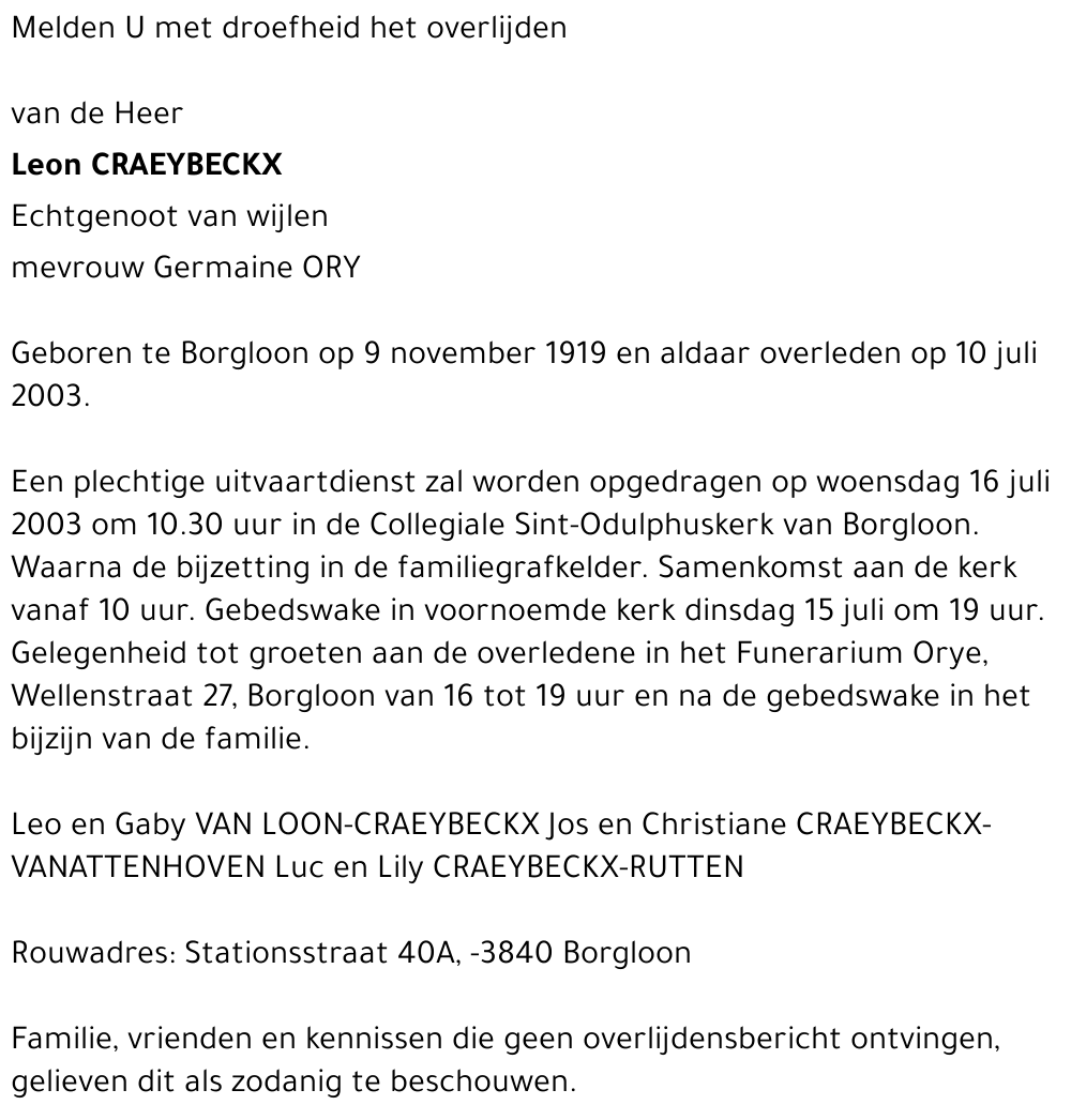 Leon Craeybeckx