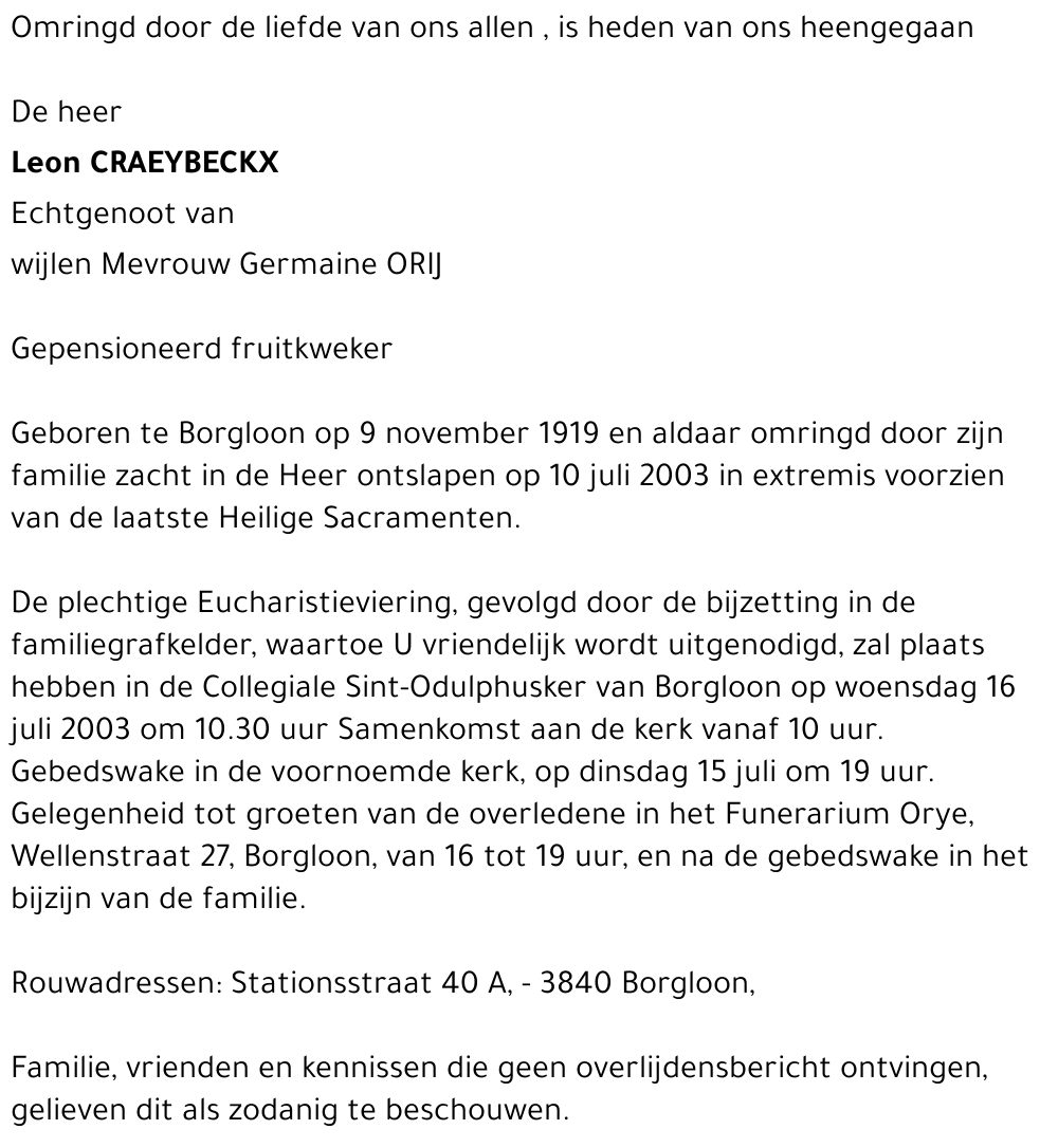 Leon Crayebeckx