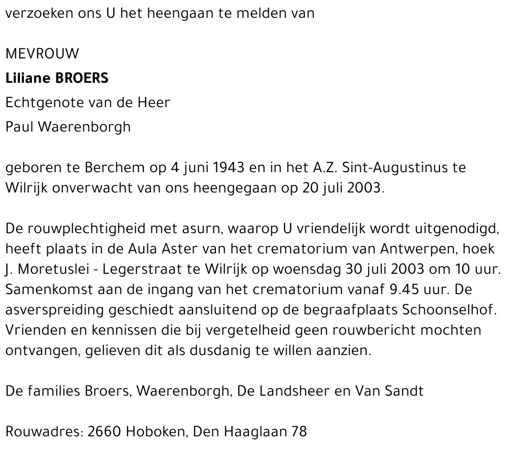 LILIANE BROERS