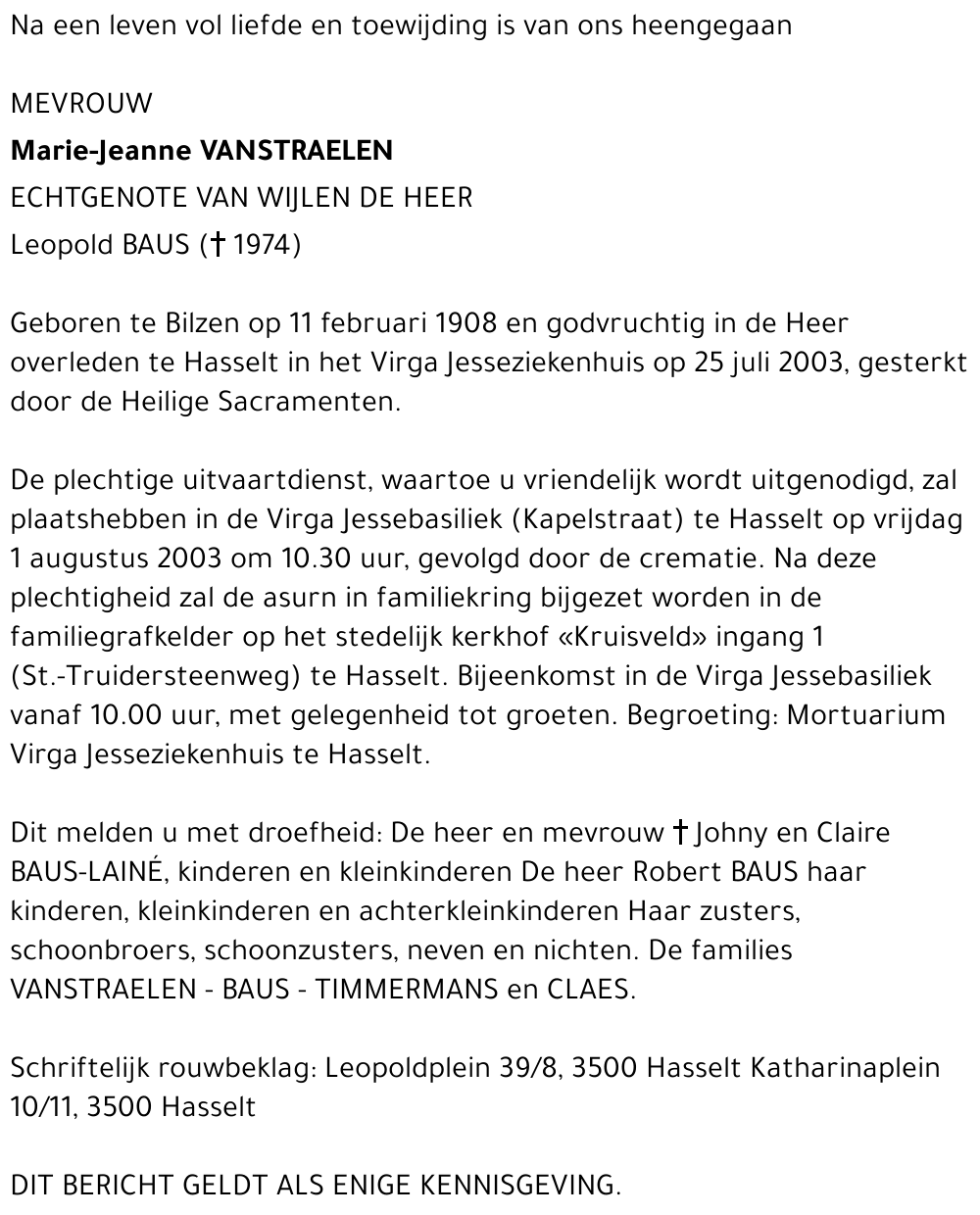 Marie-Jeanne Vanstraelen