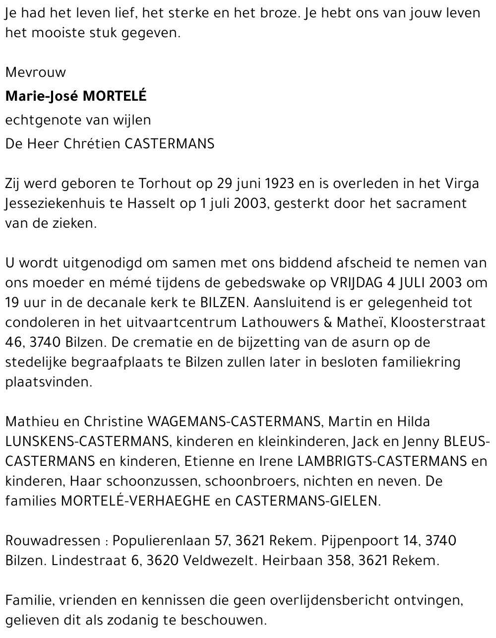 Marie-José MORTEL´´E