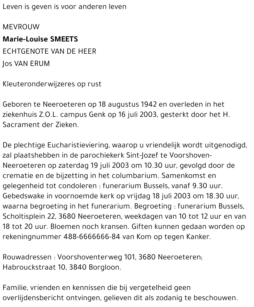 Marie-Louise Smeets
