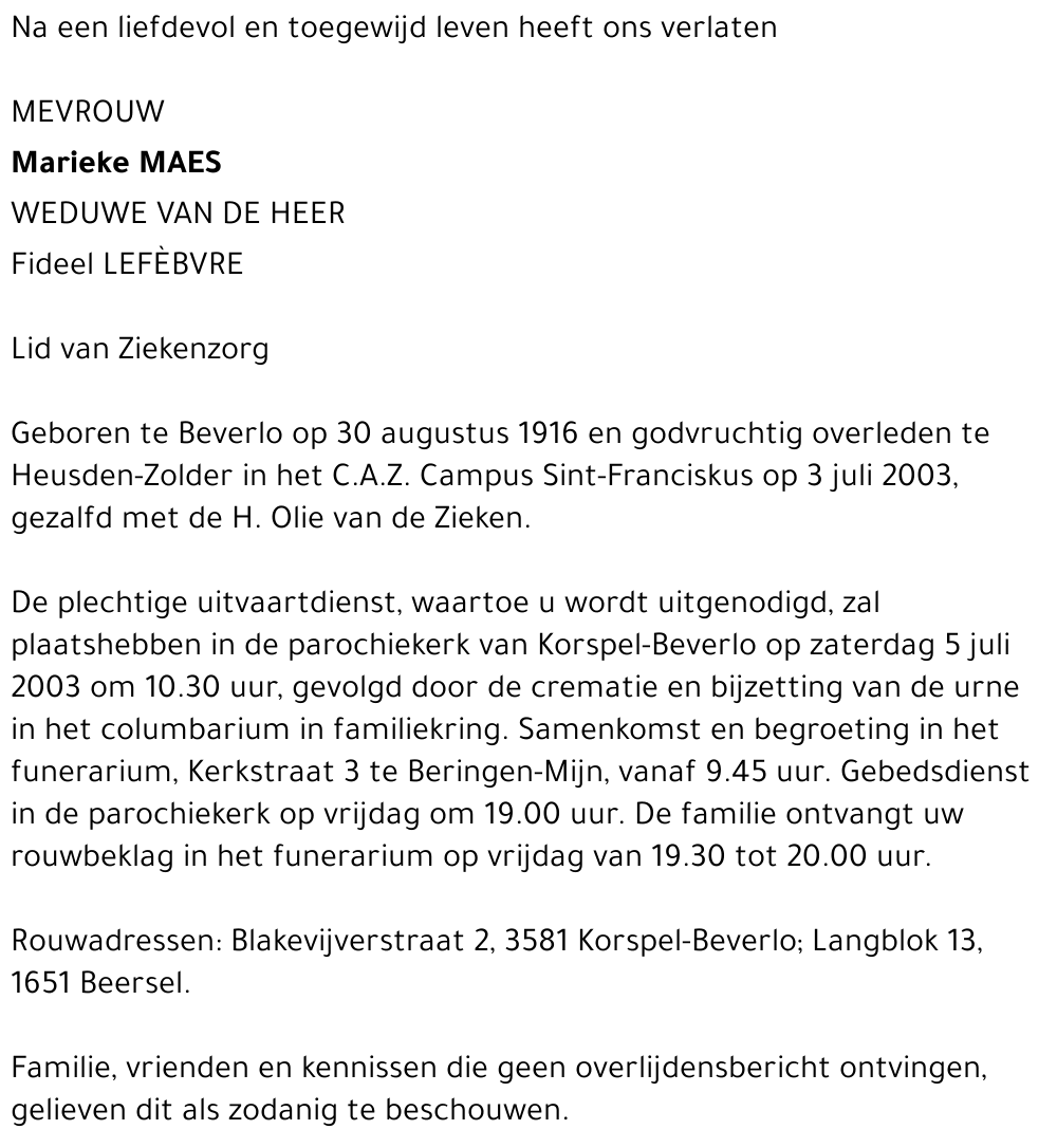 Marieke Maes