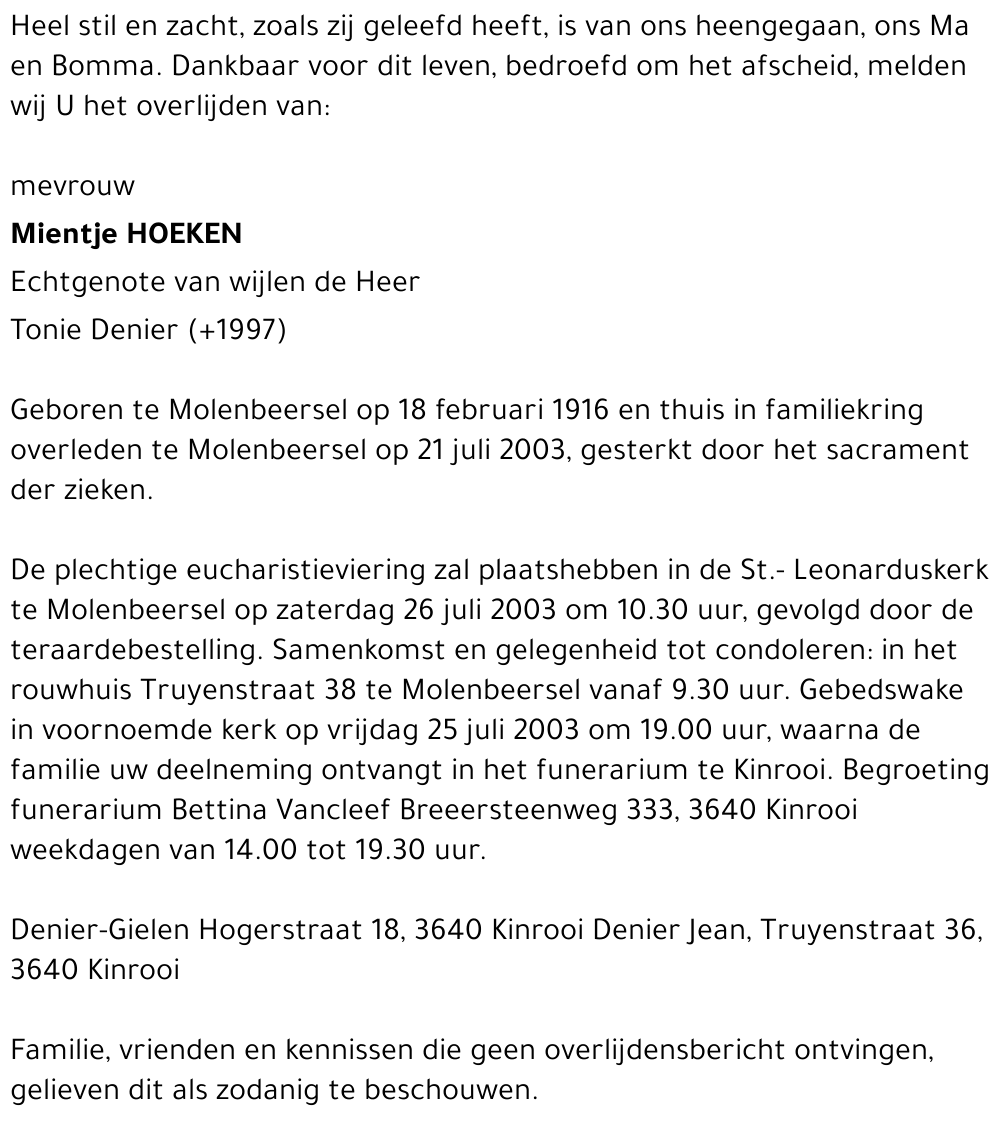 Mientje Hoeken