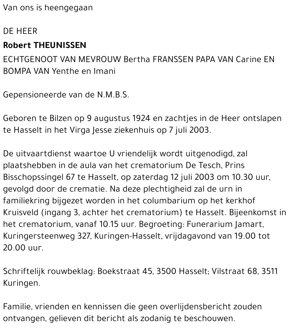 Robert Theunissen