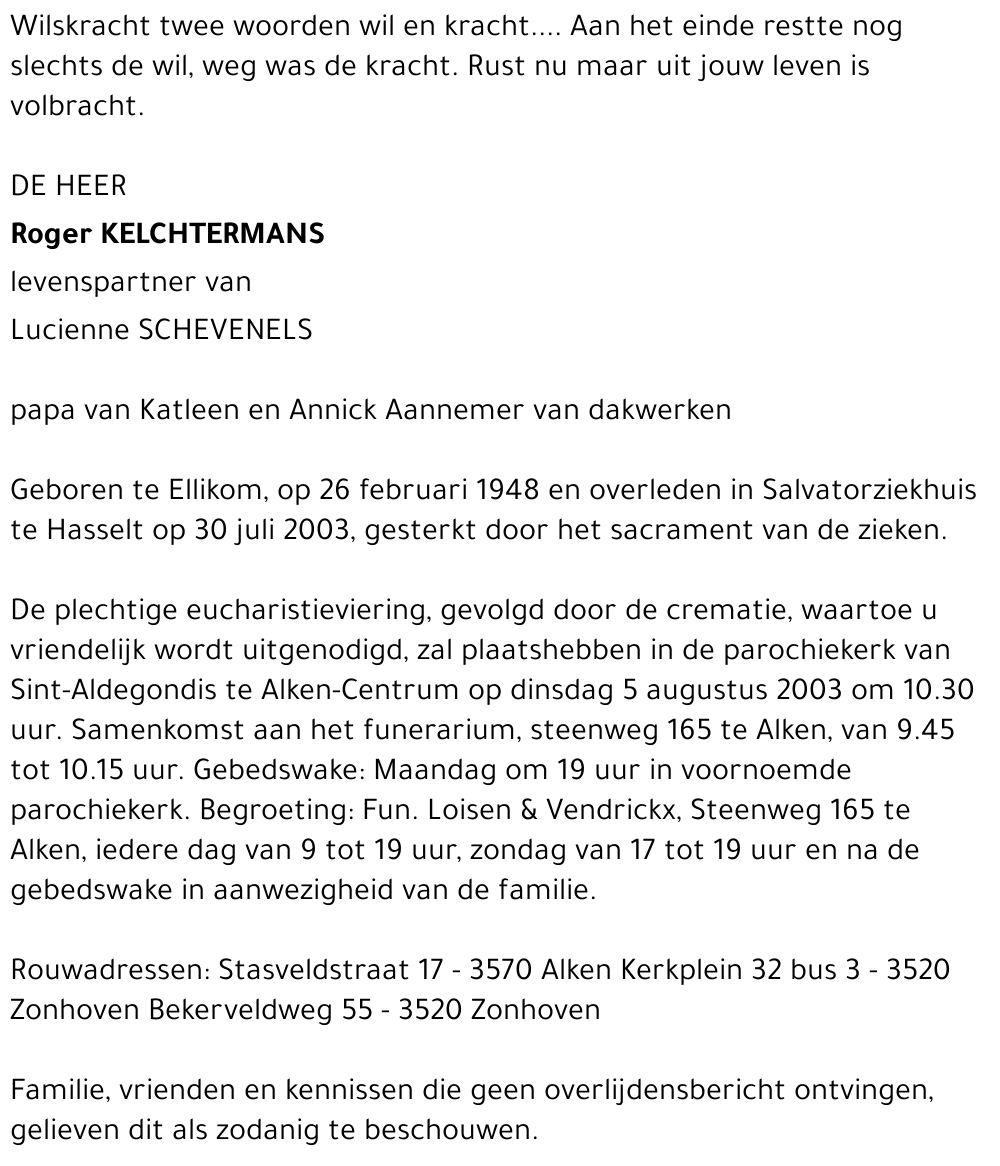 roger kelchtermans