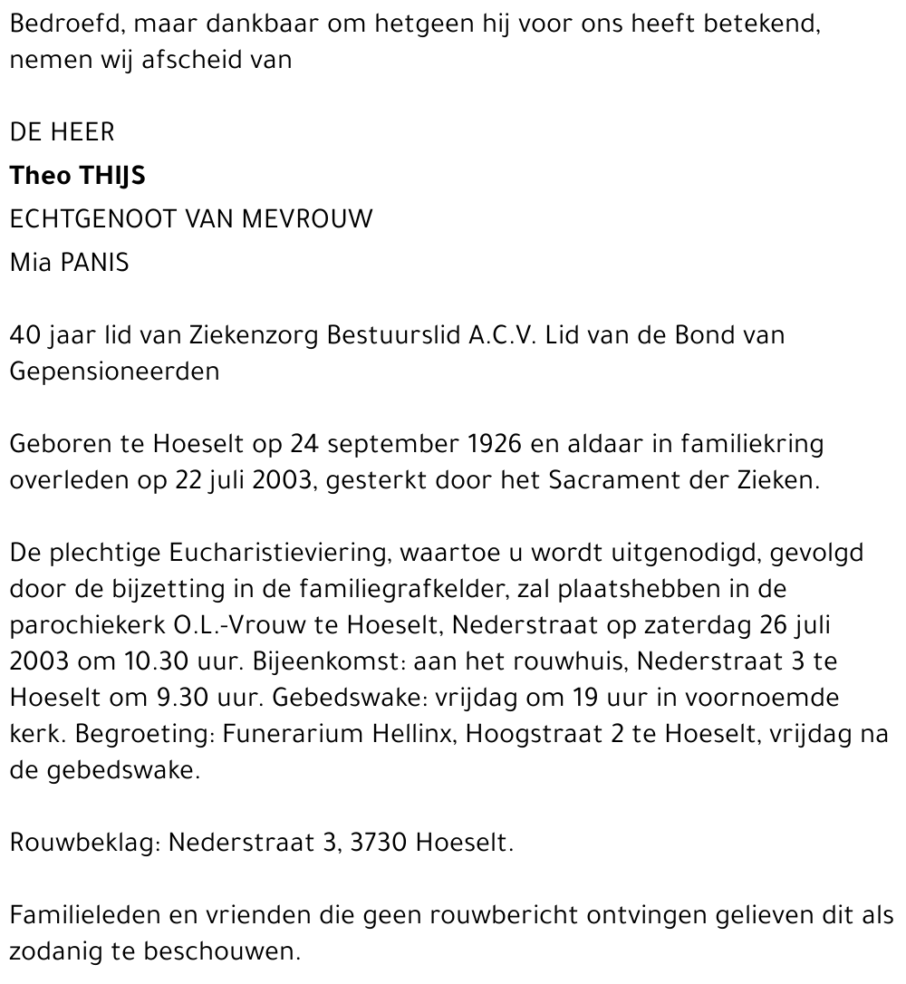 Theo Thijs