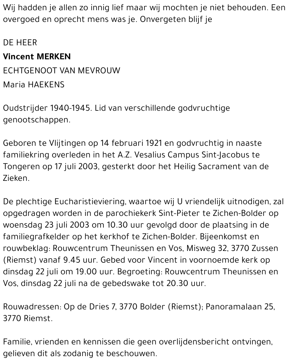 Vincent Merken