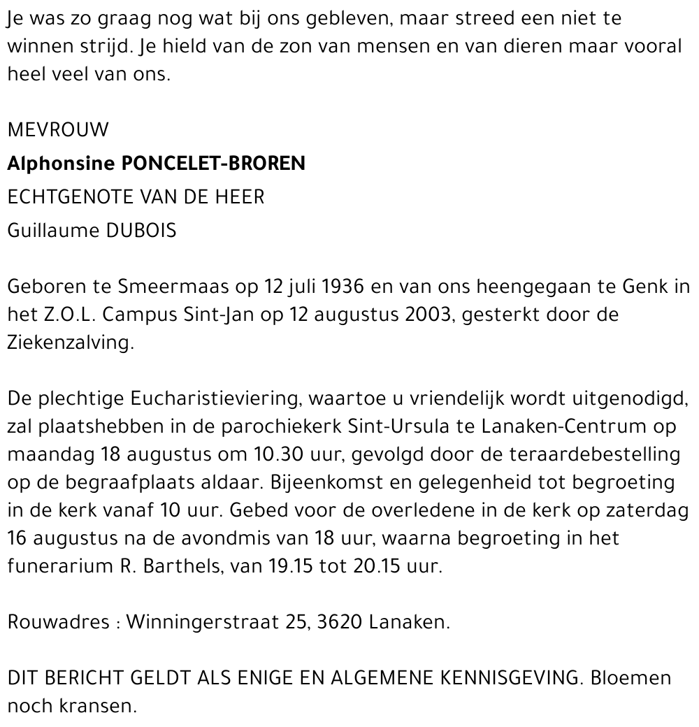 Alphonsine Poncelet