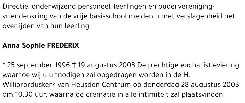 Anna Sophie Frederix