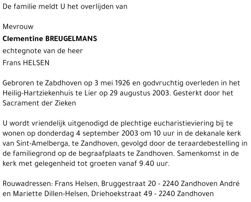 Clementine BREUGELMANS