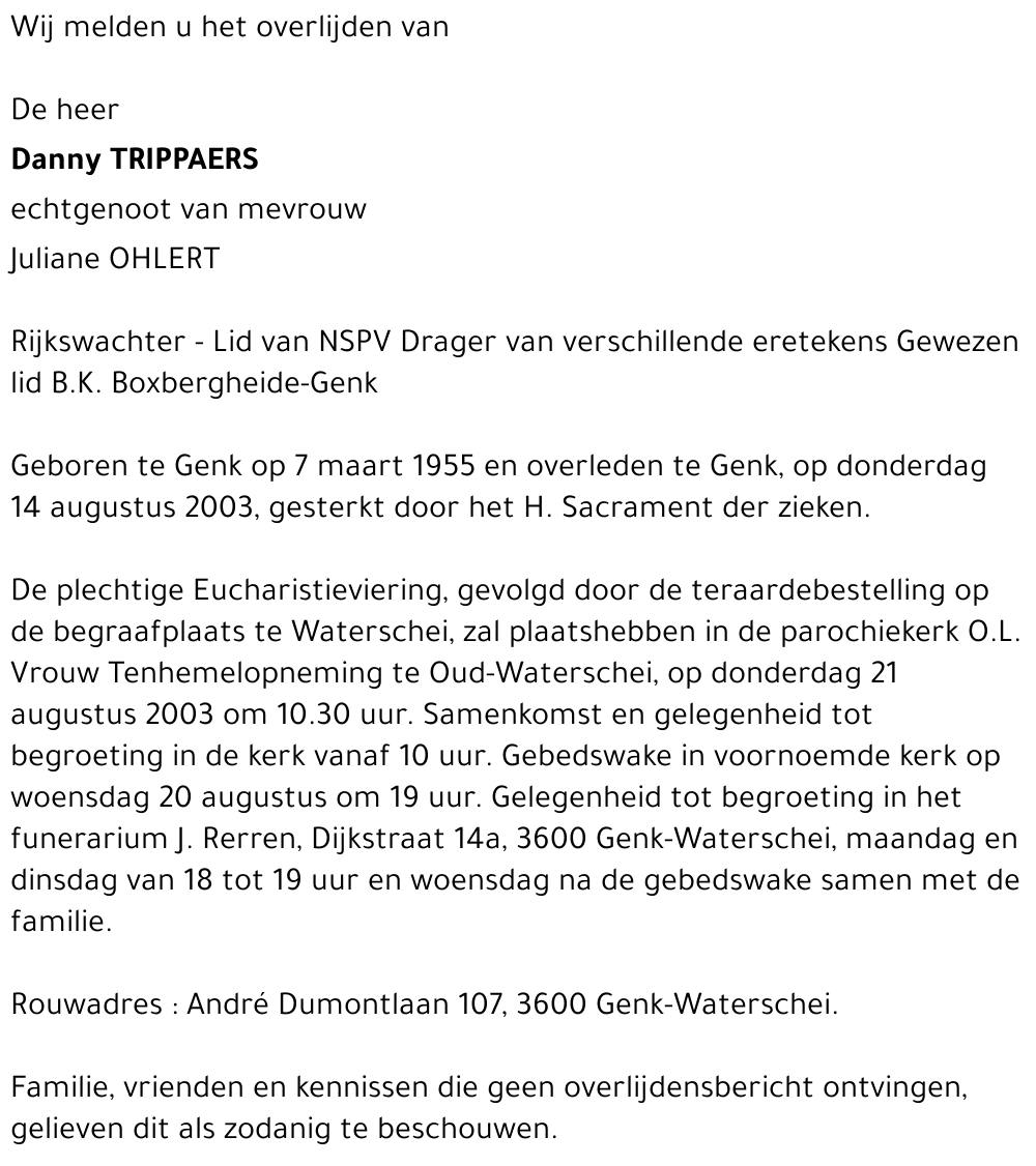 Danny TRIPPAERS