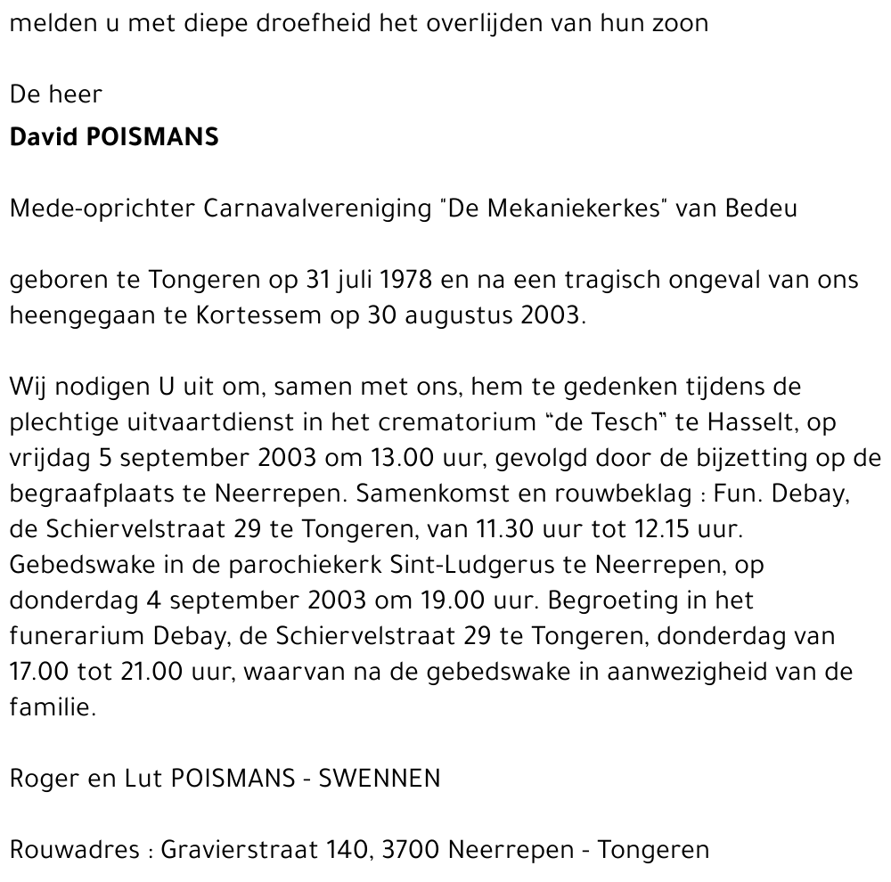 David Poismans