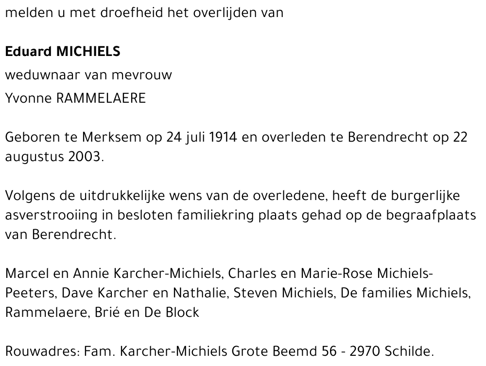EDUARD MICHIELS
