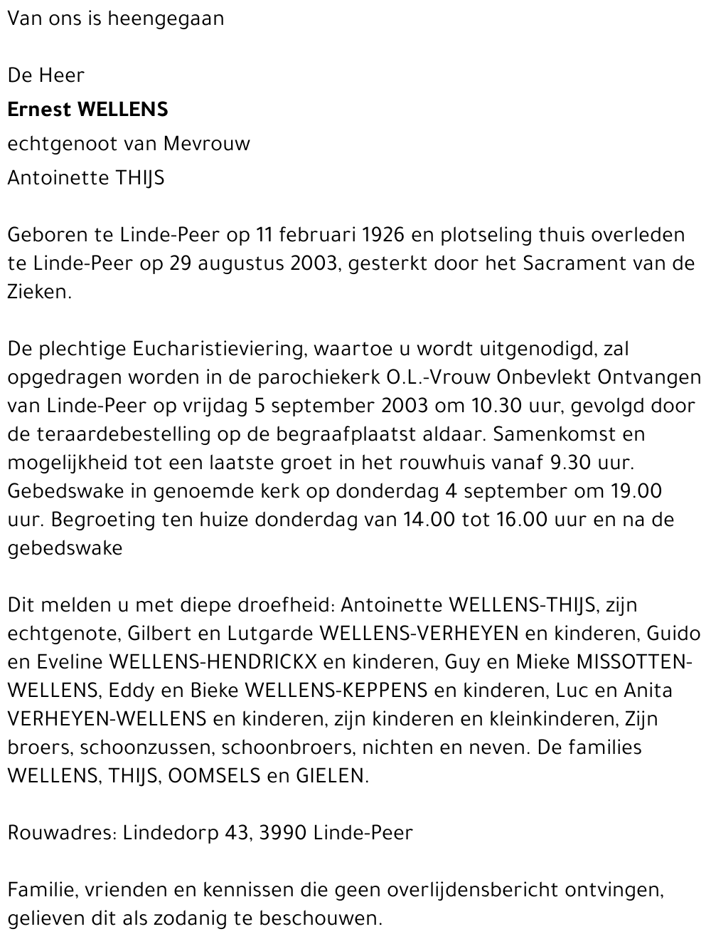 Ernest Wellens