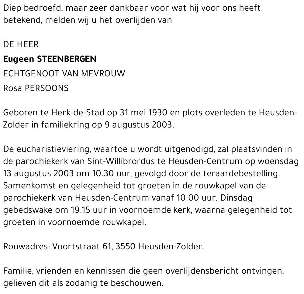 Eugeen Steenbergen