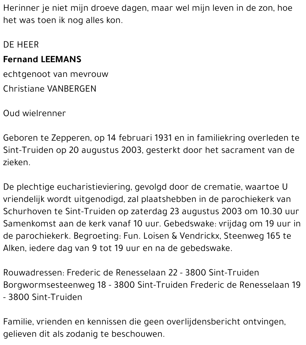 fernand Leemans