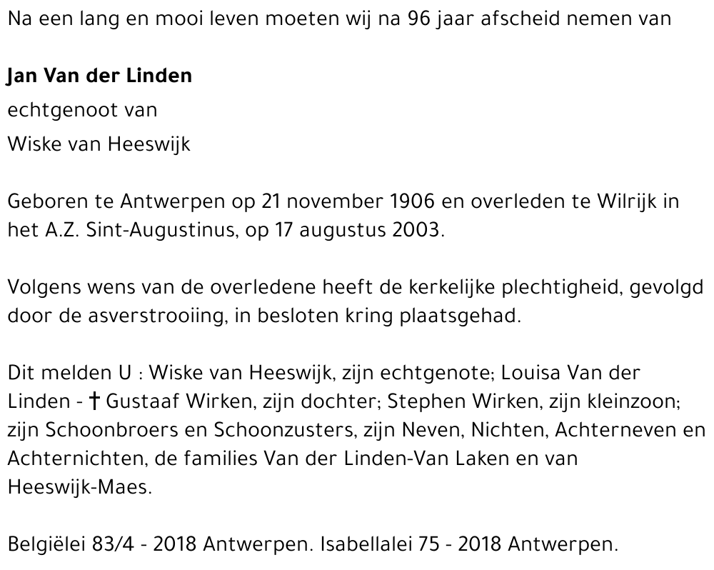 Jan Van der Linden