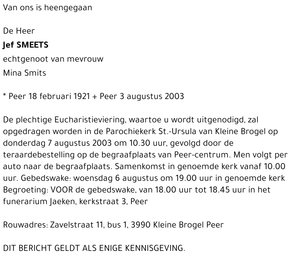Jef Smeets