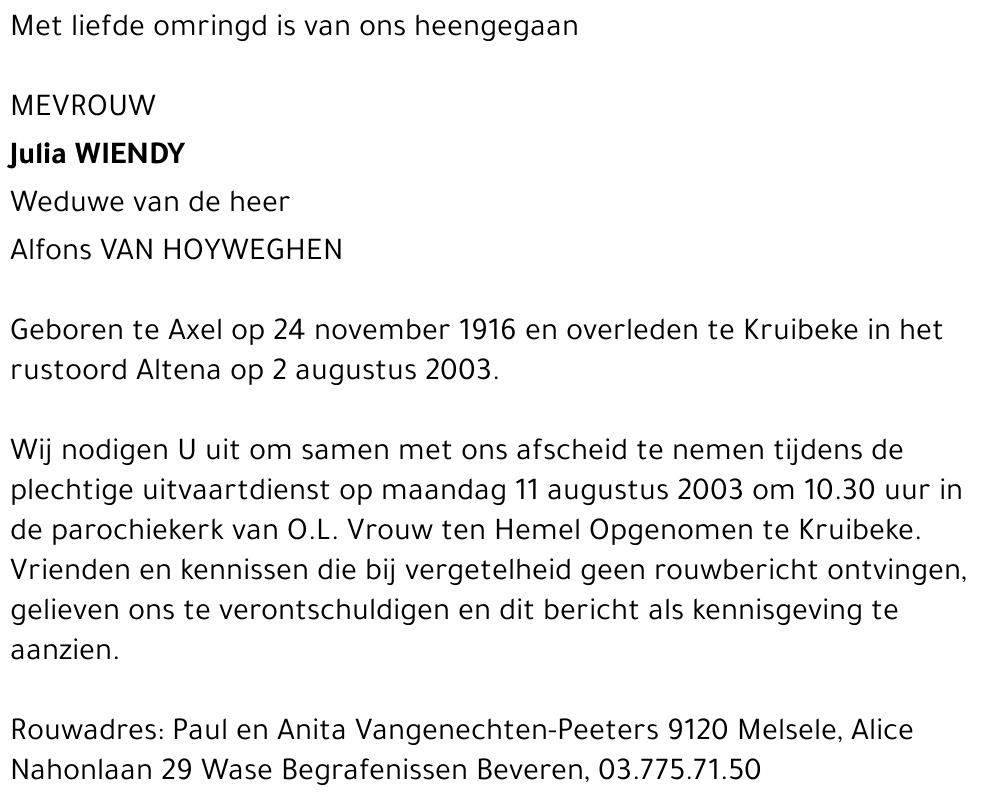 Julia Wiendy