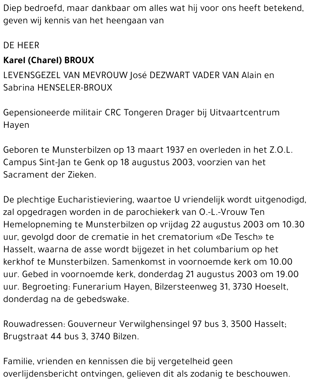 Karel (Charel) Broux