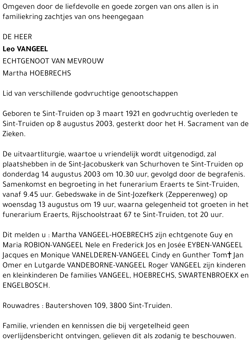 Leo Vangeel