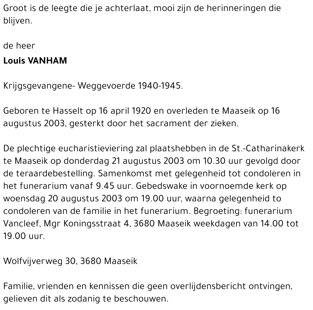 Louis Vanham
