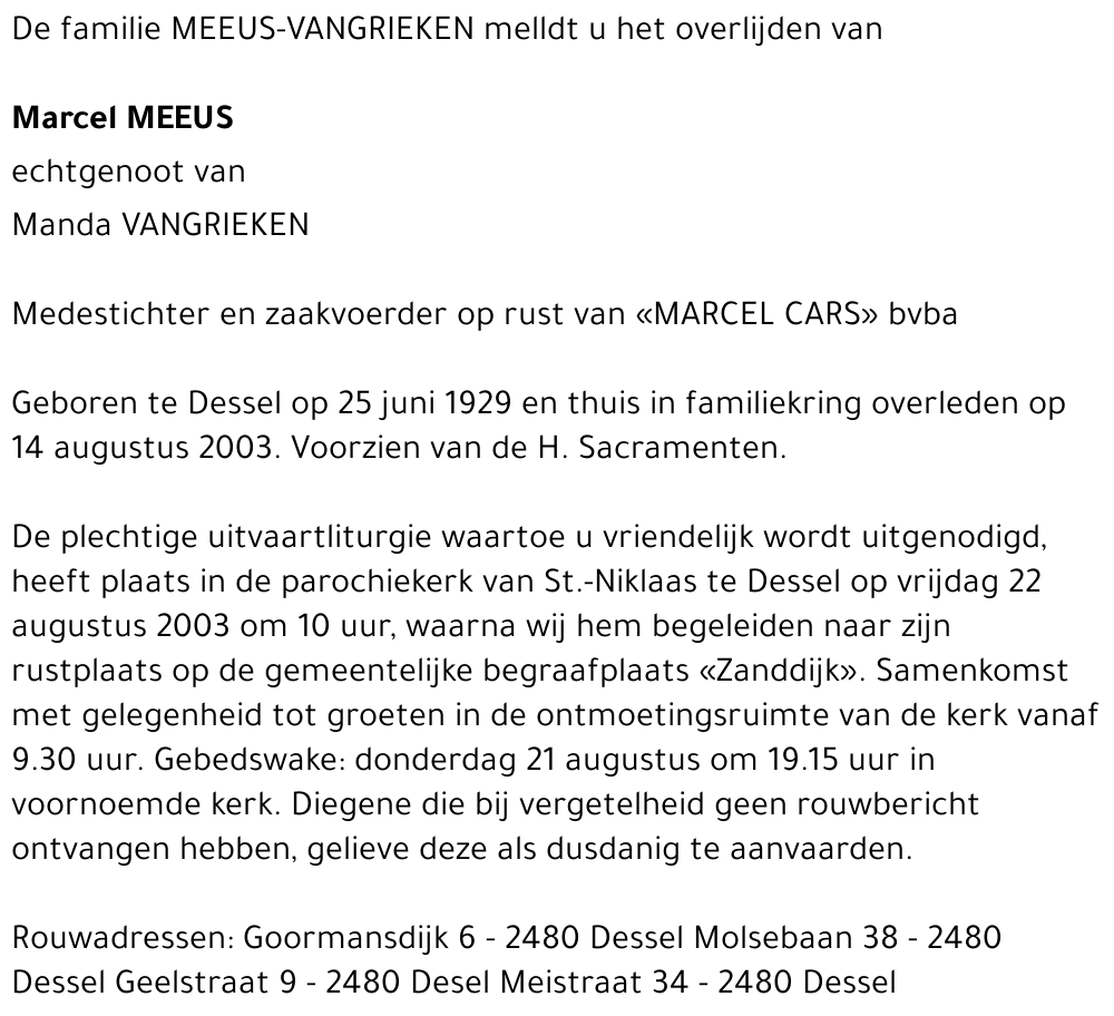 MARCEL MEEUS