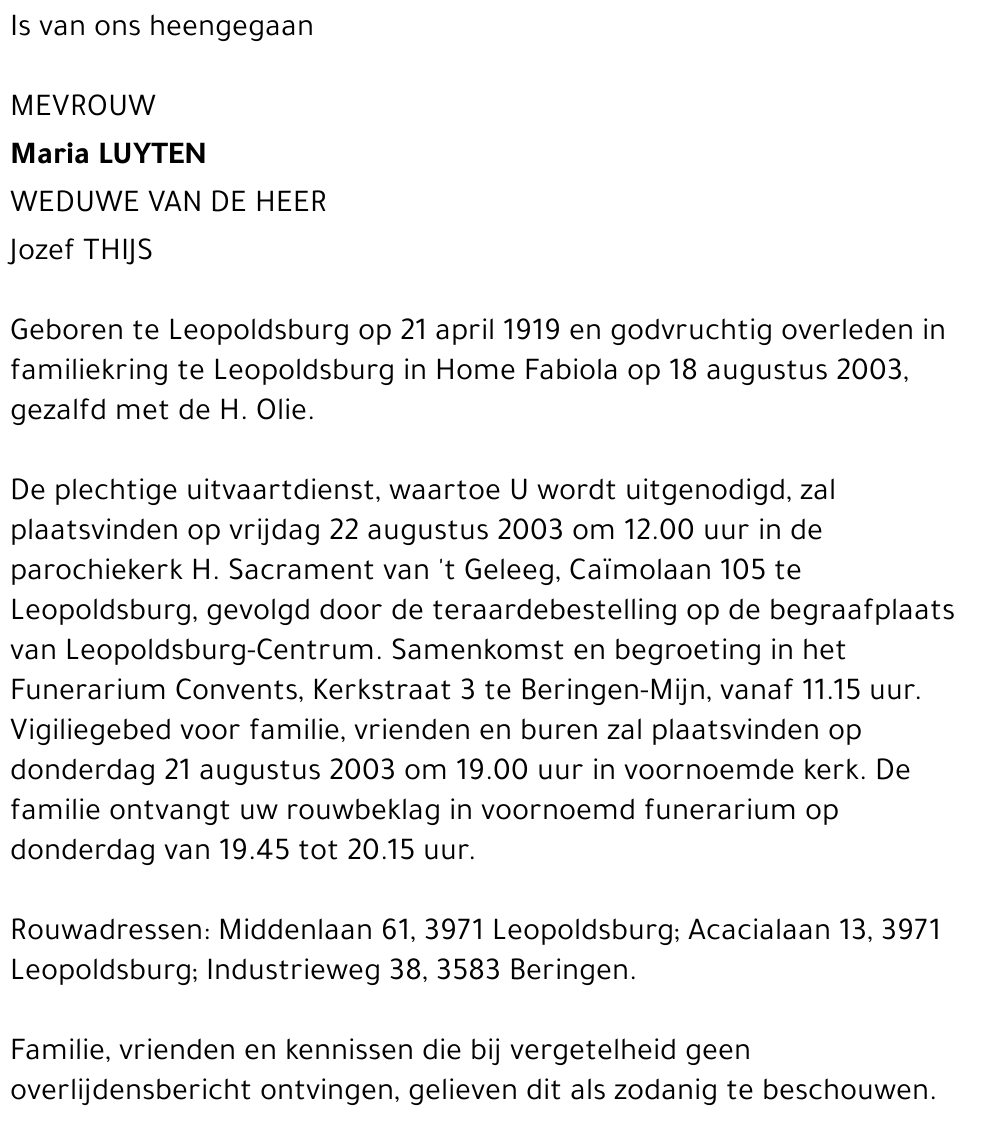 Maria Luyten