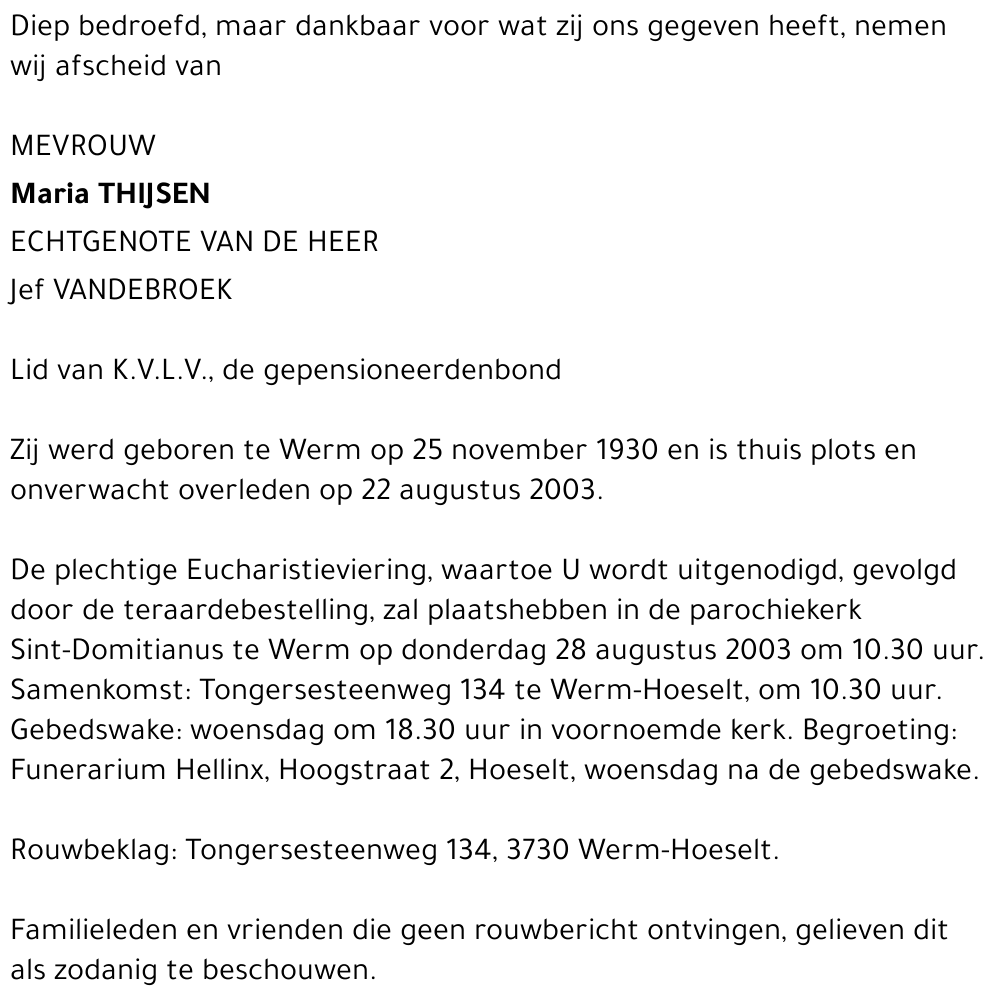 Maria Thijsen