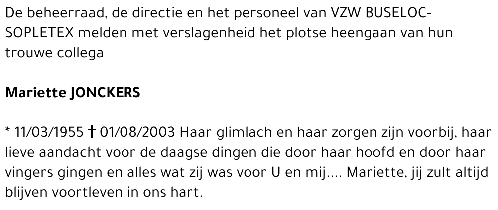 Mariette JONCKERS
