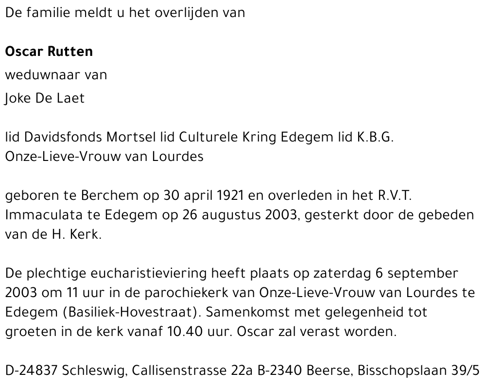 Oscar RUTTEN