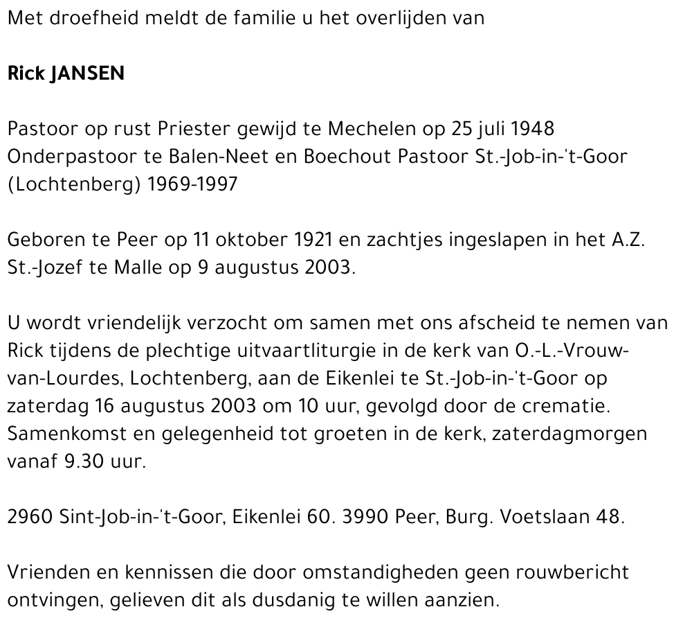 RICK JANSEN