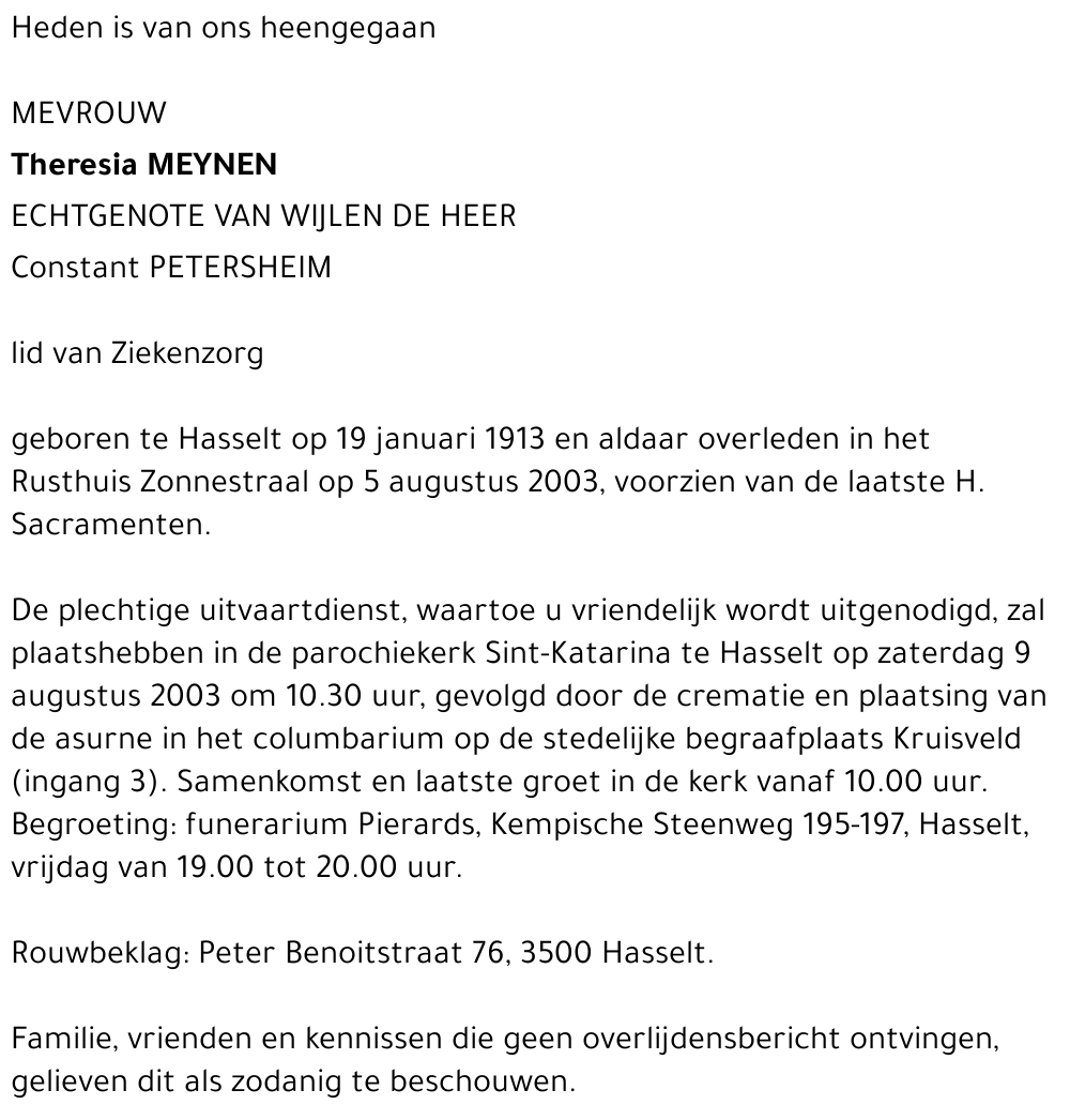 Theresia Meynen