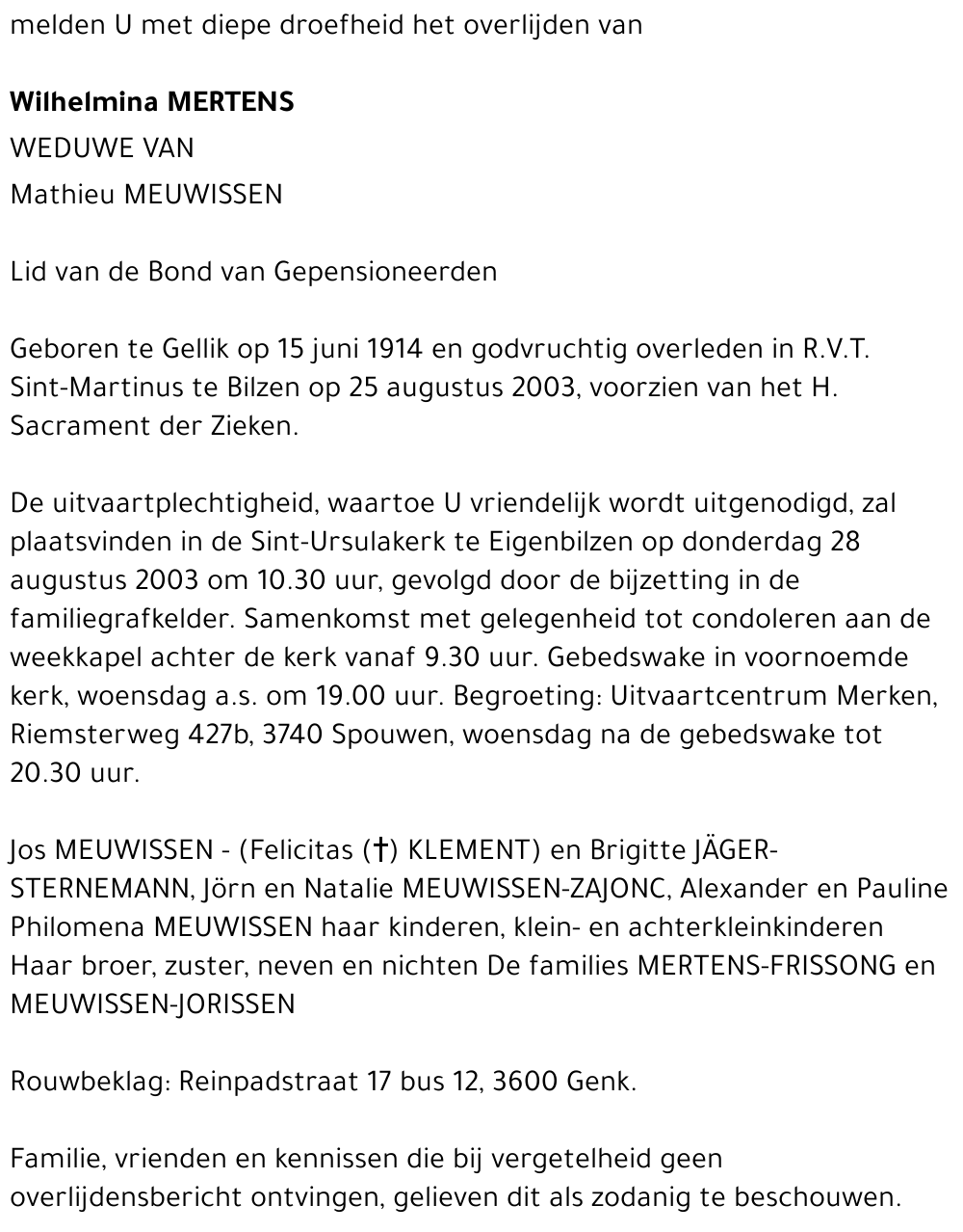 Wilhelmina Mertens