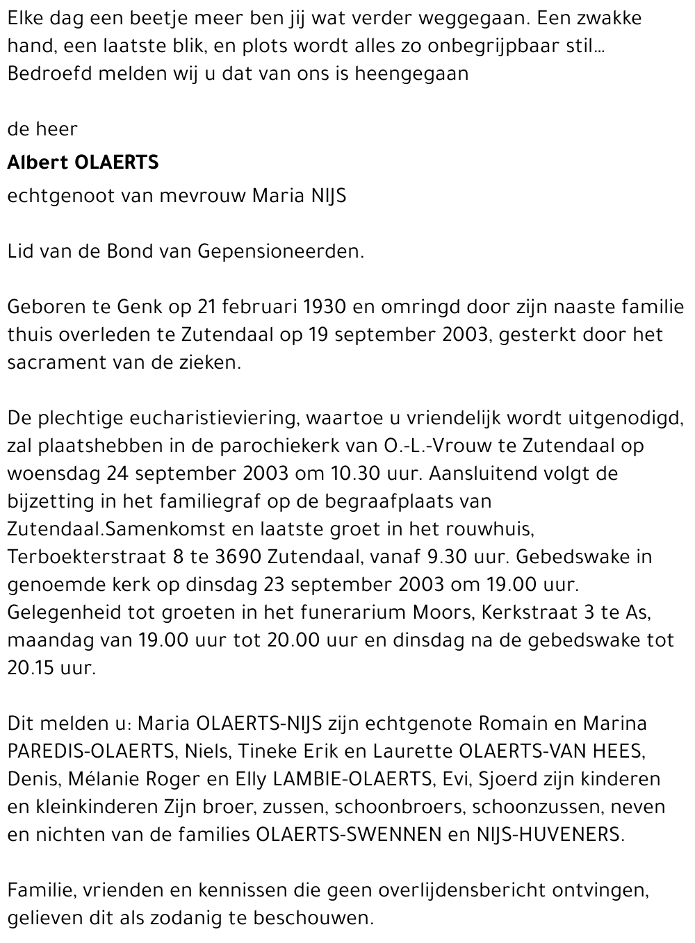 Albert Olaerts