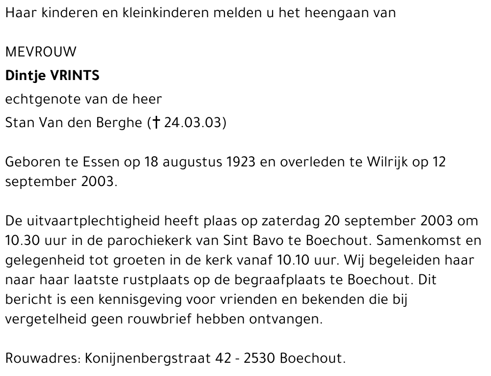 Dintje Vrints