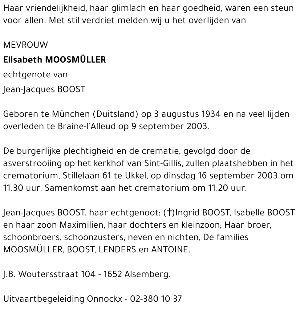 ELISABETH MOOSMÜLLER