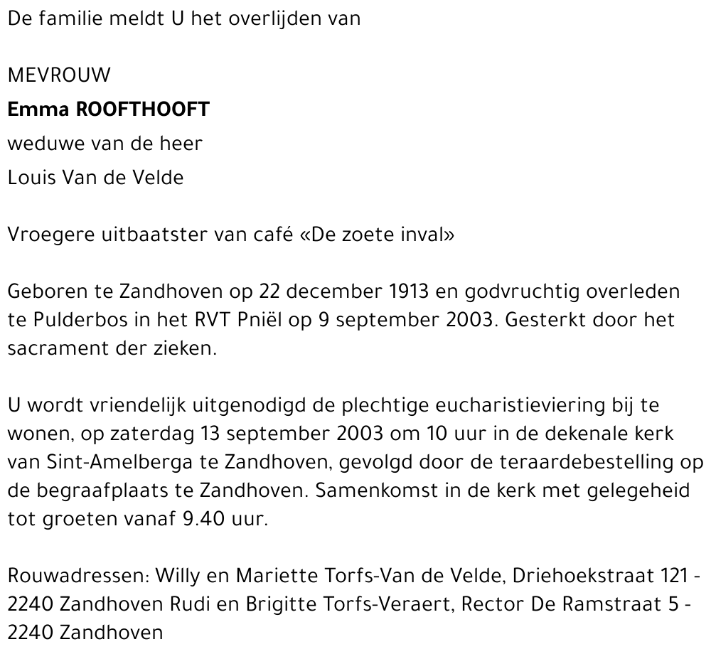 EMMA ROOFTHOOFT