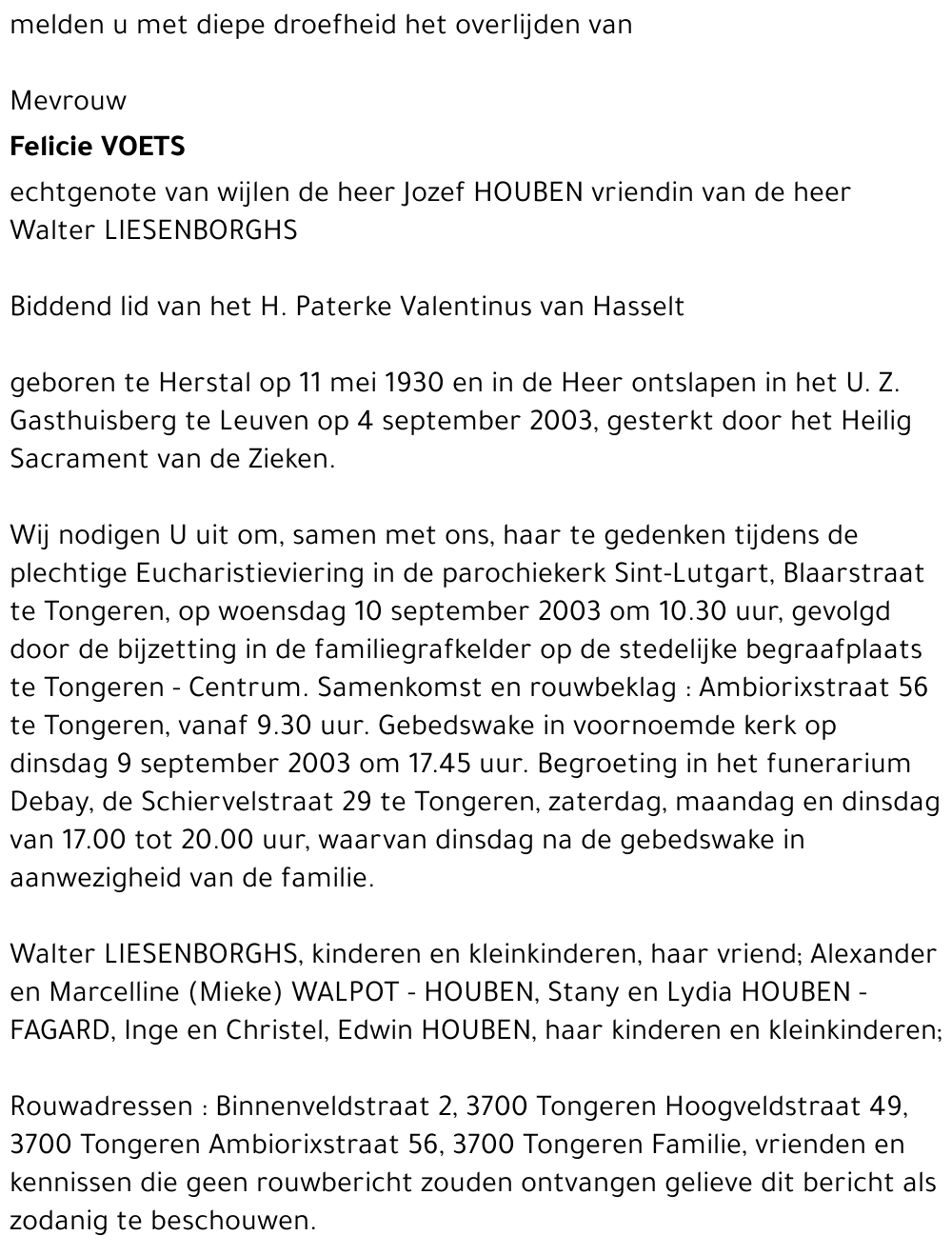 Felicie VOETS