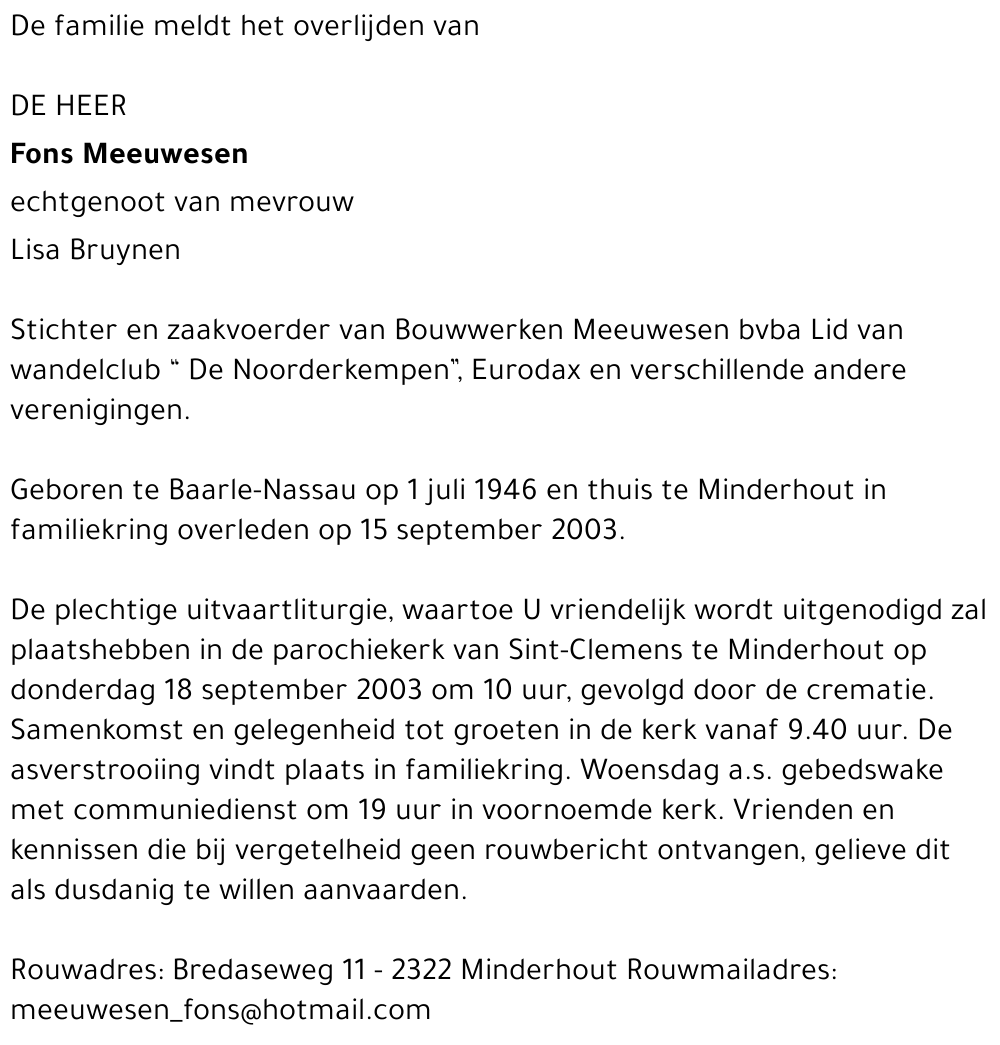 Fons Meeuwesen