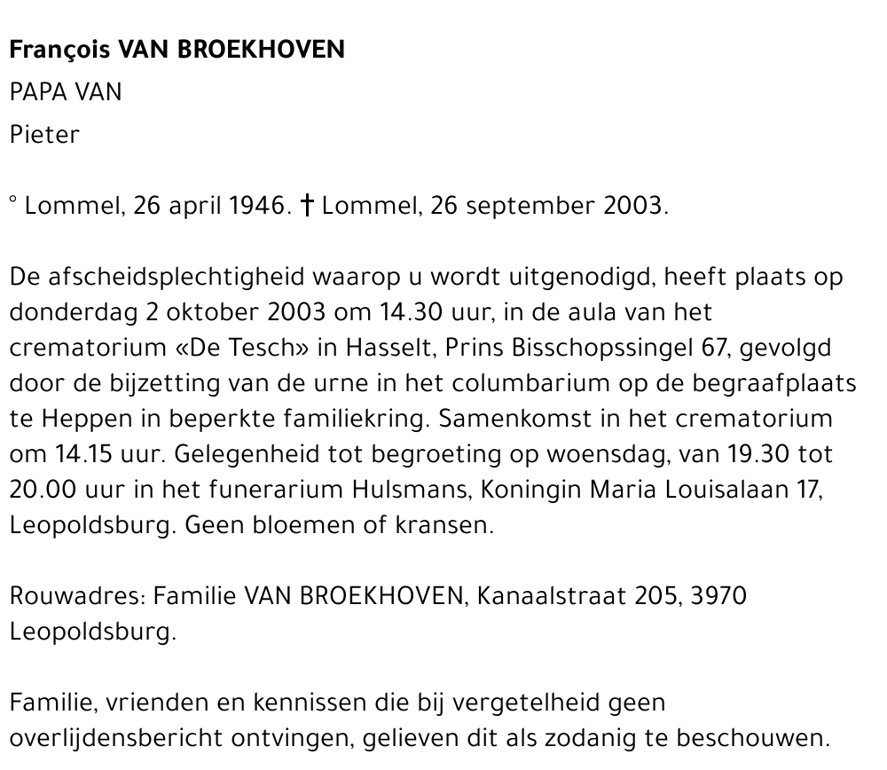 François Van Broekhoven